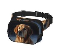 Gürteltasche für Herren und Damen, Crossbody-Gürteltasche, Golden Retriever, Hüfttasche, Reise-Gürteltasche, Schwarz, Einheitsgröße, Schwarz , Einheitsgröße