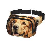 Gürteltasche für Herren und Damen, Golden Retriever, verstellbare Hüfttasche, Crossbody-Tasche für Reisen, Schwarz, Einheitsgröße, Schwarz , Einheitsgröße