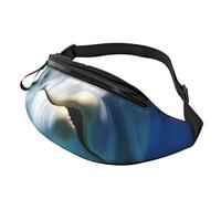 Gürteltasche für Herren und Damen, Motiv: Delfin mit einem Lächeln, modisch, zum Laufen, wasserdicht, Crossbody-Tasche mit verstellbarem Riemen, Sport-Hüfttasche für Reisen