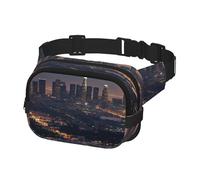 Gürteltasche für Herren und Damen, Umhängetasche Los Angeles Skyline, Gürteltasche mit verstellbarem Riemen, Hüfttasche