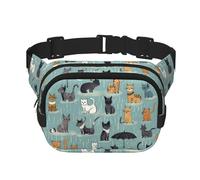 Gürteltasche für Katzen und Hunde, klein, modisch, leicht, für Damen und Herren, Laufen, Workout, Wandern, Reisen