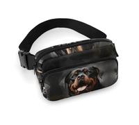 Gürteltasche für Männer und Frauen, coole Rottweiler-Hundekunst-Gürteltasche, leicht, vollständig bedruckt, mit verstellbarem Gurt, für Laufen, Wandern, Reisen, Stil, 20 x 13 cm, Stil:, 20x13cm