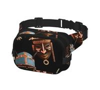 Gürteltasche für Männer und Frauen, Crossbody-Gürteltasche, afrikanisches Ritual, ethnisch, Tribal, Bauchtasche, Bauchtasche, Schwarz, Einheitsgröße, Schwarz , Einheitsgröße