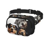 Gürteltasche für Männer und Frauen, Umhängetasche, lustige Welpen-Hunde, Gürteltasche mit verstellbarem Riemen, Hüfttasche