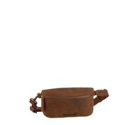 Gürteltasche GREENLAND NATURE "Montenegro", Damen, Gr. B/H/T: 21cm x 12cm x 6cm, braun (cognac), Rindsleder, Taschen Gürteltasche, aus echtem Leder (43982536-0)