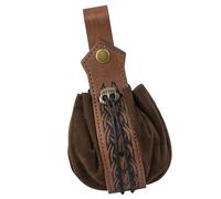 Gürteltasche, Gürteltasche, Gürteltasche, Retro, Mittelalter, Ledertasche, Handyhalter, Holster, Renaissances-Kostüme, Mittelalter, geprägter Kunstledergürtel, hellbraun