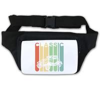 Gürteltasche im klassischen Retro-Stil, Poster-Kunst, Weiß