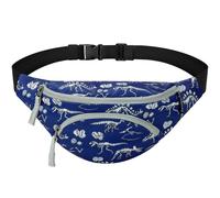 Gürteltasche Kinder Bauchtasche Jungen mit Verstellbarem Gürtel für Kinder Hüfttasche, Kleinkinder, Reisen, Outdoor, Laufen, Sport, Alter 2-4, 3-5, 4-6, 6-8, 6-9, Blau Dinosaurier Fossil
