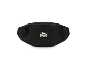 Gürteltasche LONSDALE "OUSBY", schwarz (schwarz, weiß), Obermaterial: 100% Polyester, Taschen Gürteltasche, für Erwachsene, aus Polyester, größenverstellbarer Gurt (73864015-0) schwarz, weiß