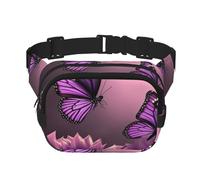 Gürteltasche mit 3D-Blumenmuster, klein, modisch, leicht, für Damen und Herren, Laufen, Workout, Wandern, Reisen