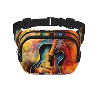 Gürteltasche mit abstraktem Aquarell-Motiv, klein, modisch, Umhängetasche, leicht, für Damen und Herren, Laufen, Workout, Wandern, Reisen