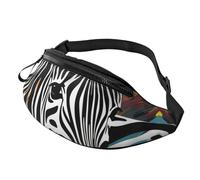 Gürteltasche mit abstraktem Tier-Zebramuster für Herren und Damen, modisch, zum Laufen, wasserdicht, Crossbody-Tasche mit verstellbarem Riemen, Sport-Hüfttasche für Reisen