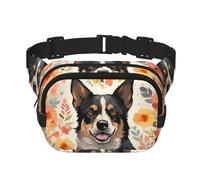 Gürteltasche mit Blumenmuster für Rinder, Hunde, klein, modisch, leicht, für Damen und Herren, Laufen, Workout, Wandern, Reisen