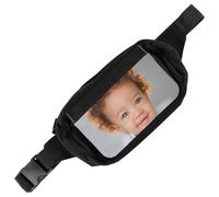 Gürteltasche mit eigenem Foto - Gürteltasche aus schwarzem Textil mit Fotodruck - Praktische und selbst gestaltete Tragetasc