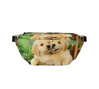 Gürteltasche mit Golden Retriever-Aufdruck, lässig, leicht, Crossbody-Hüfttasche, mit verstellbarem Riemen
