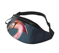 Gürteltasche mit Halloween-Flamingo-Hexenhut für Männer und Frauen, modisch, Laufen, wasserdicht, Crossbody-Tasche, Überall, Gürteltasche mit verstellbarem Riemen, Sport-Hüfttasche für Reisen