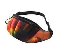 Gürteltasche mit Heißluftballons für Herren und Damen, modisch, zum Laufen, wasserdicht, Crossbody-Tasche mit verstellbarem Riemen, Sport-Hüfttasche für Reisen