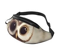 Gürteltasche mit niedlichem Eulen-Design für Damen und Herren, modisch, zum Laufen, wasserdicht, Crossbody-Tasche mit verstellbarem Riemen, Sport-Hüfttasche für Reisen