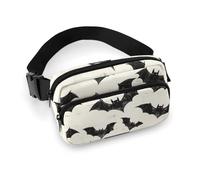 Gürteltasche mit niedlichem Fledermaus-Aufdruck, für Damen, modische Gürteltasche, Bauchtasche