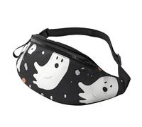 Gürteltasche mit niedlichem Geister-Halloween-Muster, für Herren und Damen, modisch, zum Laufen, wasserdicht, Crossbody-Tasche mit verstellbarem Riemen, Sport-Hüfttasche für Reisen