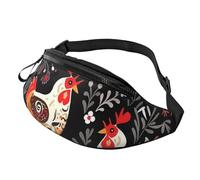 Gürteltasche mit niedlichem Hahn-Huhn, für Damen und Herren, modisch, zum Laufen, wasserdicht, Crossbody-Tasche mit verstellbarem Riemen, Sport-Hüfttasche für Reisen