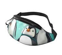 Gürteltasche mit niedlichem Pinguin-Motiv, für Damen und Herren, modisch, zum Laufen, wasserdicht, Crossbody-Tasche mit verstellbarem Riemen, Sport-Hüfttasche für Reisen