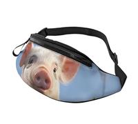 Gürteltasche mit niedlichem Schweinchen, wasserdichte Sport-Hüfttasche, modische Gürteltasche, Umhängetasche, Hüfttasche mit verstellbarem Riemen, große Schultertasche, Geldbörse für Reisen, Wandern