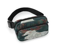 Gürteltasche mit Pelz und roten Ohren, leicht, mit verstellbarem Riemen, Hüfttasche für Laufen, Reisen