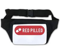 Gürteltasche mit roten Noppen, Weiß