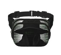 Gürteltasche mit schwarzem Hut, Dark Side Hacker, verstellbare Umhängetasche, große Hüfttasche, Reisegürteltasche, Unisex, Bauchtasche