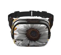 Gürteltasche mit Sonnenblumen-Motiv, klein, modisch, leicht, für Damen und Herren, Laufen, Workout, Wandern, Reisen