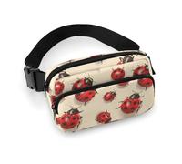 Gürteltasche mit süßem roten Coccinellidae-Druck, für Damen, modische Gürteltasche