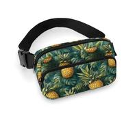 Gürteltasche mit tropischem Ananas-Druck, für Damen, modische Gürteltasche, Bauchtasche