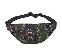 Gürteltasche mit tropischen Regenwald-Spinnen, geeignet für Sport, Laufen, Radfahren, Reisen, Angeln, Jungen, große Crossbody-Hüfttasche