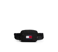 Gürteltasche TOMMY JEANS "TJM ARCHIVE BUMBAG", Damen, Gr. B/H/T: 20cm x 14,5cm x 10cm, schwarz, Textil, Taschen Gürteltasche, Unisex Bauchtasche, Minibag mit verstellbarem Bauchgurt (12427714-0) schwa