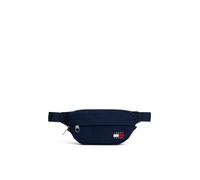 Gürteltasche TOMMY JEANS "TJM ESS DAILY CORD BUMBAG", Damen, Gr. B/H/T: 32cm x 13,5cm x 5,5cm, blau (dunkelblau), Textil, Taschen Gürteltasche, Unisex Gürteltasche, Minibag mit aufgenähter Logoflagge 