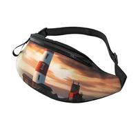 Gürteltasche, verstellbar, Hüfttasche, Strandtasche, Leuchtturm, Crossbody-Tasche, Gürteltasche für Damen und Herren
