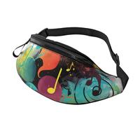 Gürteltasche, verstellbare Hüfttasche, abstraktes Musik-Thema, Crossbody-Tasche, Gürteltasche für Damen und Herren
