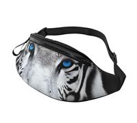 Gürteltasche, verstellbare Hüfttasche, Blauäugiger Tiger, Crossbody-Tasche, Gürteltasche für Damen und Herren