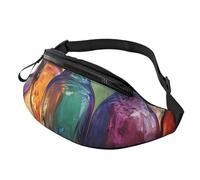 Gürteltasche, verstellbare Hüfttasche, bunte Glasflasche, Crossbody-Tasche, Gürteltasche für Männer und Frauen