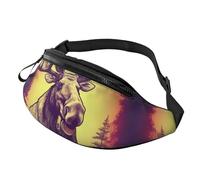 Gürteltasche, verstellbare Hüfttasche, cooler Elch, Crossbody-Tasche, Gürteltasche für Damen und Herren