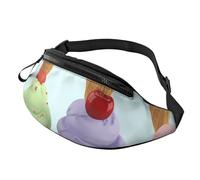 Gürteltasche, verstellbare Hüfttasche, Eiswaffeln, Crossbody-Tasche, Gürteltasche für Damen und Herren