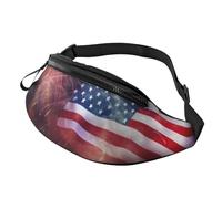 Gürteltasche, verstellbare Hüfttasche, Feuerwerk, amerikanische Flagge, 4. Juli, Crossbody-Tasche, Gürteltasche für Damen und Herren