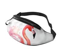 Gürteltasche, verstellbare Hüfttasche, Flamingo, Aquarell, Crossbody-Tasche, Gürteltasche für Damen und Herren