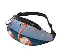 Gürteltasche, verstellbare Hüfttasche, Flamingo, zum Spazierengehen am Strand, Crossbody-Tasche, Gürteltasche für Damen und Herren