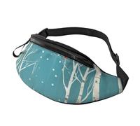 Gürteltasche, verstellbare Hüfttasche, Frohe Weihnachten, Birkenbaum, Crossbody-Tasche, Gürteltasche für Männer und Frauen