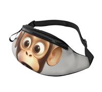 Gürteltasche, verstellbare Hüfttasche, Motiv: Der stille Affe, Crossbody-Tasche, Gürteltasche für Damen und Herren