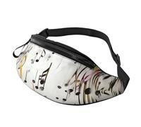 Gürteltasche, verstellbare Hüfttasche, Musiknoten-Druck, Crossbody-Tasche, Gürteltasche für Damen und Herren