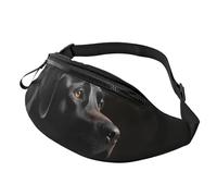 Gürteltasche, verstellbare Hüfttasche, schwarzer Labrador, Crossbody-Tasche, Gürteltasche für Damen und Herren