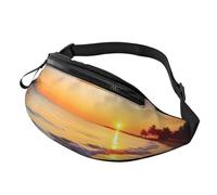 Gürteltasche, verstellbare Hüfttasche, tropischer Sonnenaufgang am Strand, Crossbody-Tasche, Gürteltasche für Damen und Herren